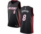 Miami Heat #8 Tyler Johnson Swingman Black Road NBA Jersey - Icon Edition