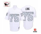 Oakland Raiders #75 Howie Long White Silver No. Authentic Football Jersey