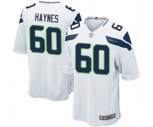 Seattle Seahawks #60 Phil Haynes Game White Football Jersey