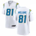 Los Angeles Chargers #81 Mike Williams Nike White Vapor Limited Jersey