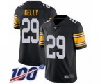 Pittsburgh Steelers #29 Kam Kelly Black Alternate Vapor Untouchable Limited Player 100th Season Football Jersey