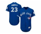 Toronto Blue Jays #23 Dalton Pompey Majestic Blue Flexbase Authentic Collection Player Jersey