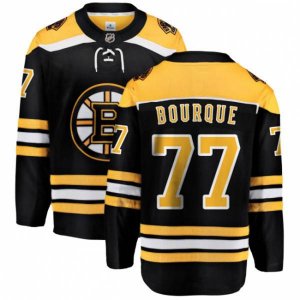 Boston Bruins #77 Ray Bourque Authentic Black Home Fanatics Branded Breakaway NHL Jersey