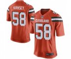 Cleveland Browns #58 Christian Kirksey Game Orange Alternate Football Jersey