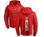 Tampa Bay Buccaneers #51 Kendell Beckwith Red Backer Pullover Hoodie