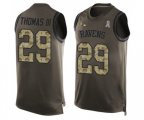 Baltimore Ravens #29 Earl Thomas III Limited Green Salute to Service Tank Top Football Jersey