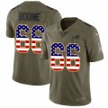 Buffalo Bills #66 Russell Bodine Limited Olive USA Flag 2017 Salute to Service NFL Jersey