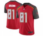 Tampa Bay Buccaneers #81 Antonio Brown Red Team Color Stitched NFL Vapor Untouchable Limited Jersey