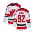New Jersey Devils #92 Graeme Clarke Authentic White Alternate Hockey Jersey