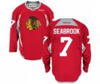 Chicago Blackhawks #7 Brent Seabrook Authentic Red Practice NHL Jersey