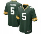 Green Bay Packers #5 Paul Hornung Game Green Team Color Football Jersey
