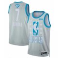2022 All Star #7 Kevin Durant Gray Basketball Jersey