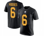Pittsburgh Steelers #6 Devlin Hodges Black Rush Pride Name & Number T-Shirt