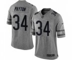 Chicago Bears #34 Walter Payton Limited Gray Gridiron Football Jersey