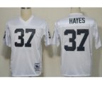 Oakland Raiders #37 Lester Hayes White Throwback Jersey