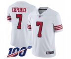 San Francisco 49ers #7 Colin Kaepernick Limited White Rush Vapor Untouchable 100th Season Football Jersey