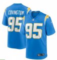 Los Angeles Chargers #95 Christian Covington Nike Powder Blue Vapor Limited Jersey