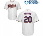 Minnesota Twins #20 Eddie Rosario Replica White Home Cool Base Baseball Jersey