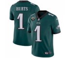 Philadelphia Eagles 2022 #1 Jalen Hurts Green With 2-star C Patch Vapor Untouchable Limited Stitched NFL Jersey