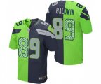 Seattle Seahawks #89 Doug Baldwin Elite Navy Green Split Fashion Football Jersey