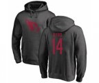 Arizona Cardinals #14 Damiere Byrd Ash One Color Pullover Hoodie