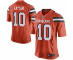 Cleveland Browns #10 Taywan Taylor Game Orange Alternate Football Jersey