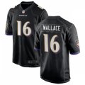 Baltimore Ravens #16 Tylan Wallace Nike Black Vapor Limited Player Jersey
