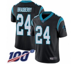 Carolina Panthers #24 James Bradberry Black Team Color Vapor Untouchable Limited Player 100th Season Football Jersey