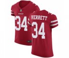 San Francisco 49ers #34 Jason Verrett Red Team Color Vapor Untouchable Elite Player Football Jersey