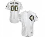 Chicago Cubs Customized Authentic White 2016 Memorial Day Fashion Flex Base Baseball Jersey