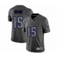 Baltimore Ravens #15 Marquise Brown Limited Gray Static Fashion Football Jersey