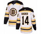 Adidas Boston Bruins #14 Chris Wagner Authentic White Away NHL Jersey