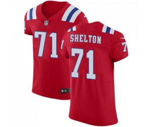 New England Patriots #71 Danny Shelton Red Alternate Vapor Untouchable Elite Player Football Jersey