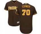 San Diego Padres Anderson Espinoza Brown Alternate Flex Base Authentic Collection Baseball Player Jersey