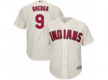 Cleveland Indians #9 Carlos Baerga Replica Cream Alternate 2 Cool Base MLB Jersey