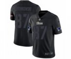 New England Patriots #87 Rob Gronkowski Limited Black Rush Impact NFL Jersey