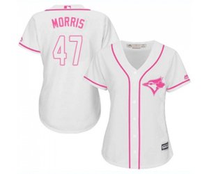 Women\'s Toronto Blue Jays #47 Jack Morris Authentic White Fashion Cool Base Baseball Jersey