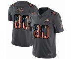 San Francisco 49ers #80 Jerry Rice Limited Black USA Flag 2019 Salute To Service Football Jersey
