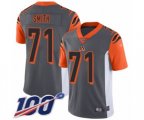 Cincinnati Bengals #71 Andre Smith Limited Silver Inverted Legend 100th Season Football Jersey