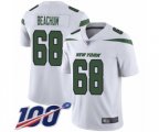 New York Jets #68 Kelvin Beachum White Vapor Untouchable Limited Player 100th Season Football Jersey
