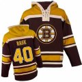 Boston Bruins #40 Tuukka Rask Premier Black Sawyer Hooded Sweatshirt NHL Jersey