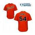 San Francisco Giants #54 Reyes Moronta Authentic Orange Alternate Cool Base Baseball Player Jersey
