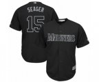 Seattle Mariners #15 Kyle Seager Seager Authentic Black 2019 Players Weekend Baseball Jersey