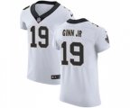 New Orleans Saints #19 Ted Ginn Jr White Vapor Untouchable Elite Player Football Jersey