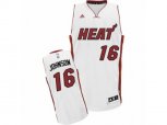 Miami Heat #16 James Johnson Swingman White Home NBA Jersey