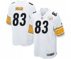 Pittsburgh Steelers #83 Heath Miller Game White Football Jersey