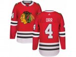 Chicago Blackhawks #4 Bobby Orr Authentic Red Home NHL Jersey