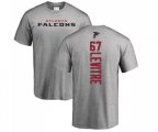 Atlanta Falcons #67 Andy Levitre Ash Backer T-Shirt