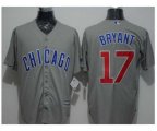 Chicago Cubs #17 Kris Bryant Grey New Cool Base Stitched MLB Jersey