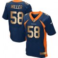 Denver Broncos #58 Von Miller Elite Navy Gold Alternate NFL Jersey